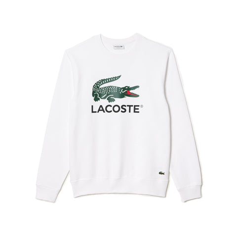 Lacoste Men's SH1281 Sweatshirt, White, XL