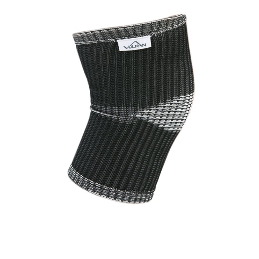 Vulkan Advanced Elastic Knee Support, Large, Stretchy Fabric Knee Compression Sleeve Provides Support and Comfort to Help Recover from Joint and Tendon Injuries, Increases Circulation, Limits Swelling
