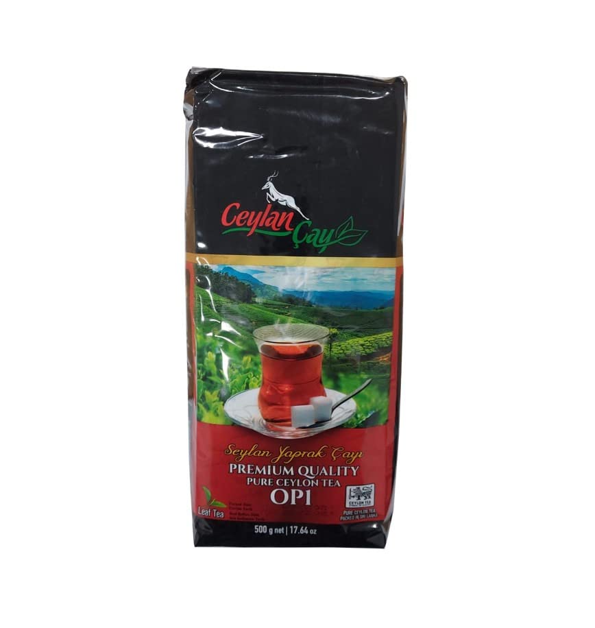Ceylan Black Ceylon Tea, Loose Leaf Tea, Earl Grey Tea Loose Leaf, Premium Quality Pure Ceylon Tea, (OP 1) 500 Gr