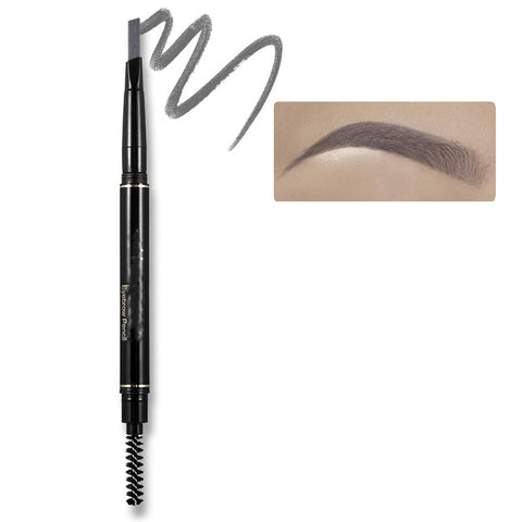 MAEPEOR Ultimate Eyebrow Pencil 5 Colors Retractable Define Eyebrow Pencil Longwearing and Waterproof Brow Pencil for Fuller & Defined Looking (Gray)