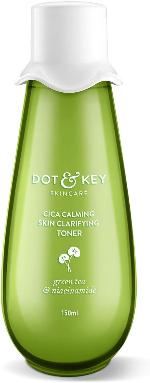 Dot & Key Cica Calming Skin Clarifying Toner with Green Tea & Niacinamide | For Acne, Oily & Sensitive Skin | 150ml