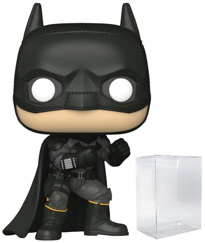 POP DC Heroes: The Batman - Batman Funko Pop| Vinyl Figure (Bundled with Compatible Pop Box Protector Case), Multicolor, 3.75 inches