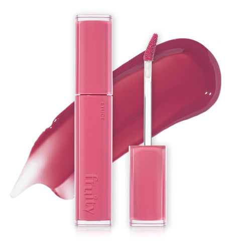 ETUDE Fruity Dewy Tint 03 Raspberry Lolly | Vegan Lip Stain with Only Essential Ingredients | Transparent Watercolor Lip Stain for Clear and Shimmering Finish