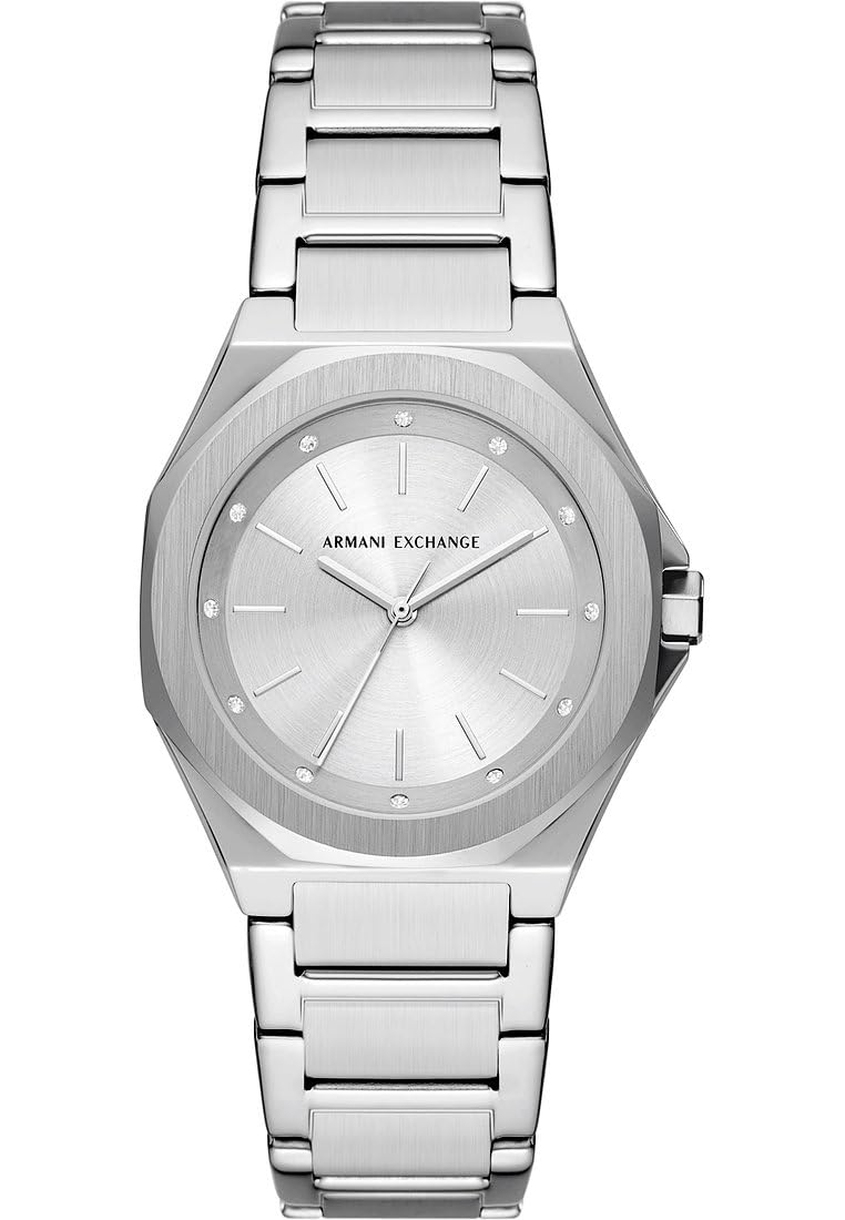 Armani Exchange Men Analog Quartz Watch with Stainless Steel Strap AX4606