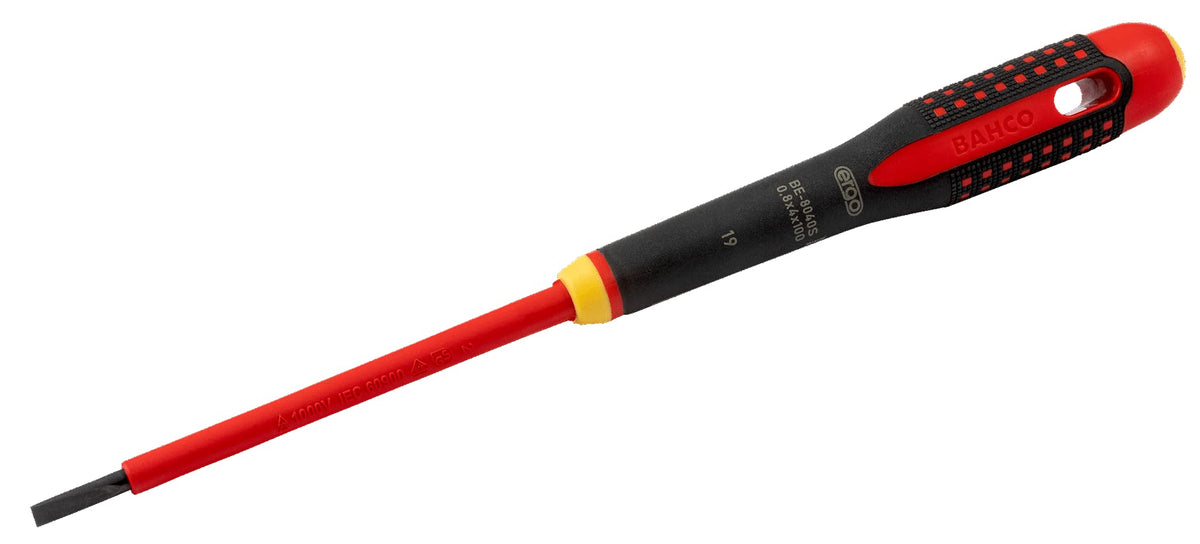 BAHCO BE-8230S 1000 Volt 9 3/4 Inch Ergo Slotted Screwdriver
