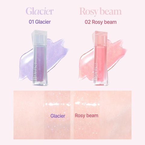 Espoir Couture Lip Gloss #1 Glacier | Luxurious Glossy Lip Oil | Volumizes & High-Shine Lip Gloss Plumper | Long-lating Radiance | Comfortable Adherence Non Sticky Lip Gloss | Korean Lip Makeup