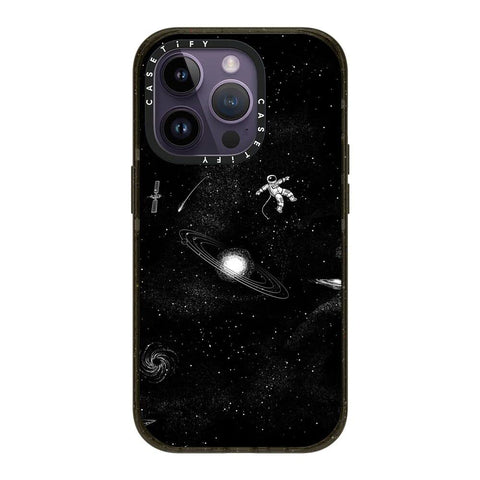 CASETiFY Impact iPhone 14 Pro Case [4X Military Grade Drop Tested / 8.2ft Drop Protection/Compatible with Magsafe] - Gravity 3.0 - Glossy Black