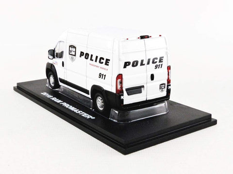 Greenlight 86168 1: 43 2018 Ram Promaster 2500 Cargo High Roof - Ram Law Enforcement Police Transport Vehicle
