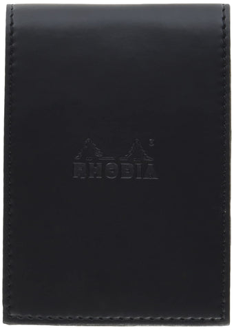 Rhodia Notepad with Cover, A7, Squared - Black, 300 Pack