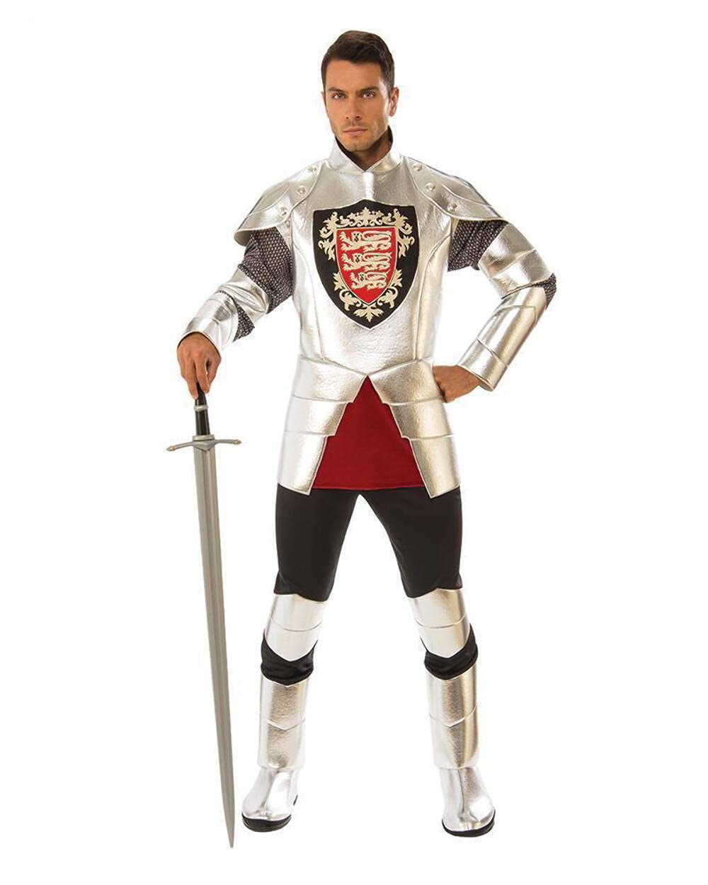 Rubie's 821045 Standard Silver Knight Costume historical_&_period Adult Sized, Shown, Default