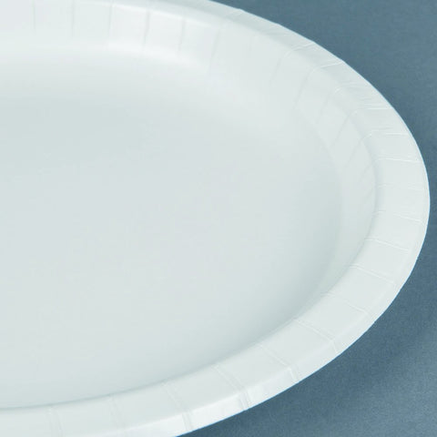 Amscan Round Paper Dessert Plates, 20 Ct. ,6 3/4", Party Tableware, Frosty White