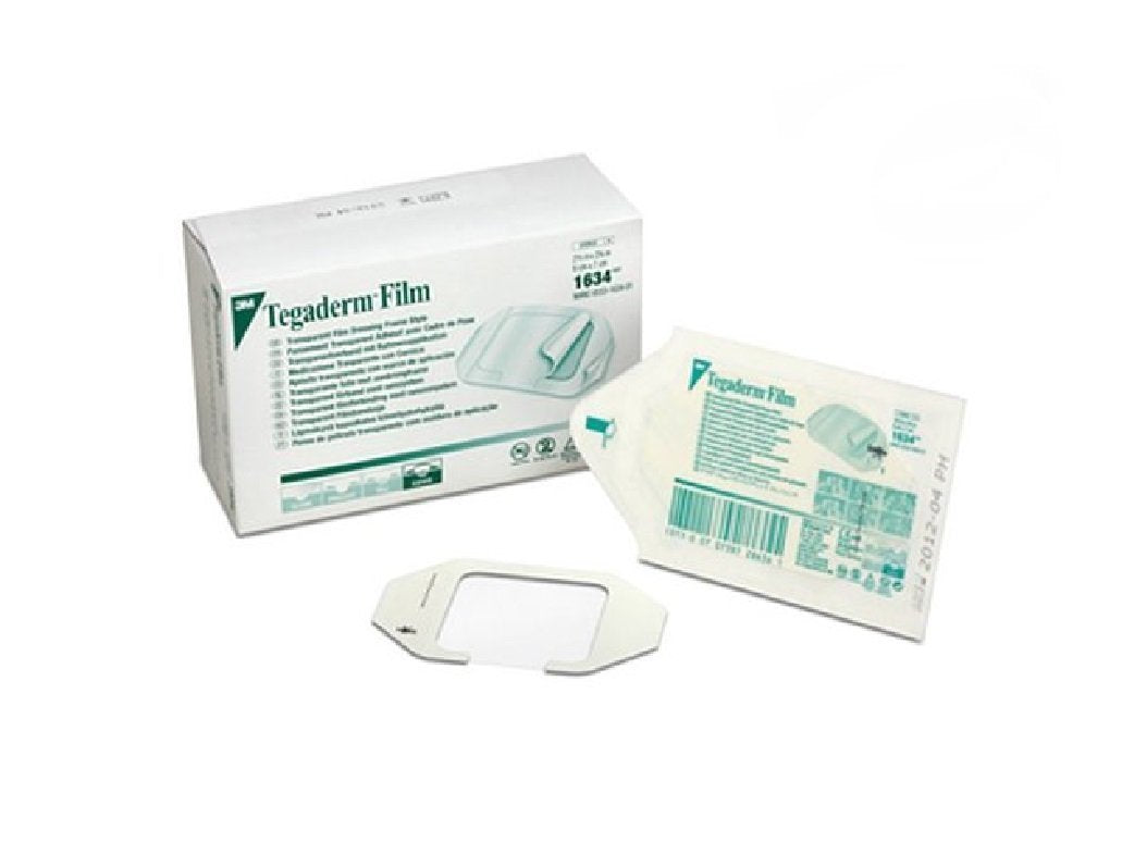3m Healthcare tegaderm Transparent Adhesive Film Dressing Frame Style 2-3/8" x 2-3/4", Water-Proof, Sterile (Box of 100 Each)