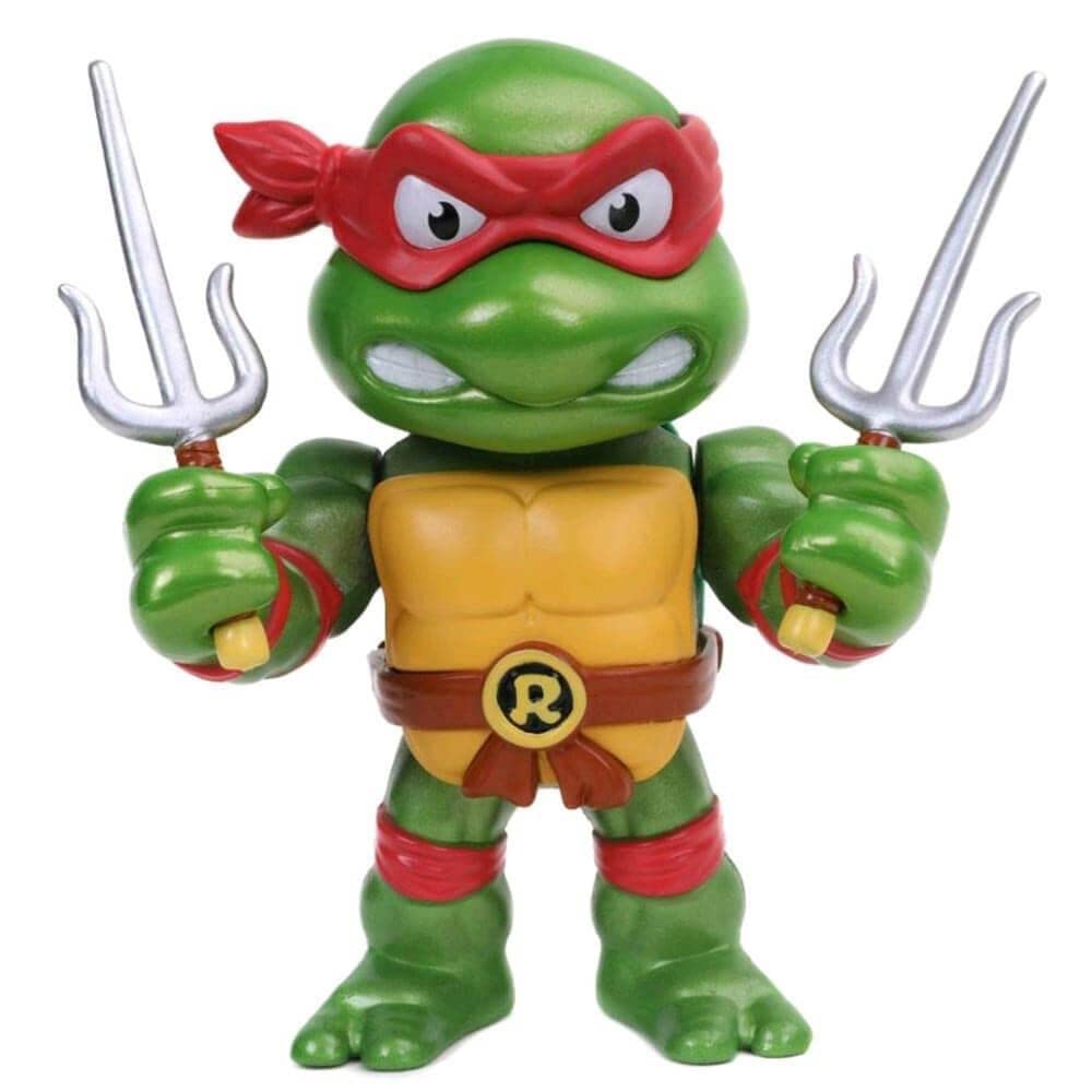 Jada Toys "Teenage Mutant Ninja Turtles 4"" Raphael Die-cast Figure, Toys for Kids and Adults, red