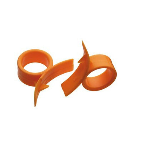 Kitchen Craft KCORANGE Orange Peeler Set, Plastic, Orange, 7 cm, Set of 2