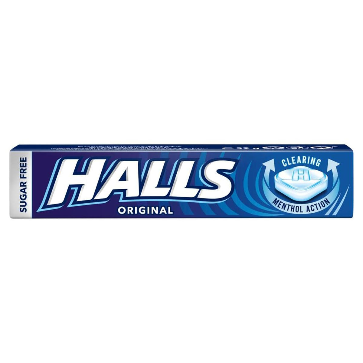 Halls Original Sugar Free, Clearing Menthol, Original Flavour, 20 x 33.5g