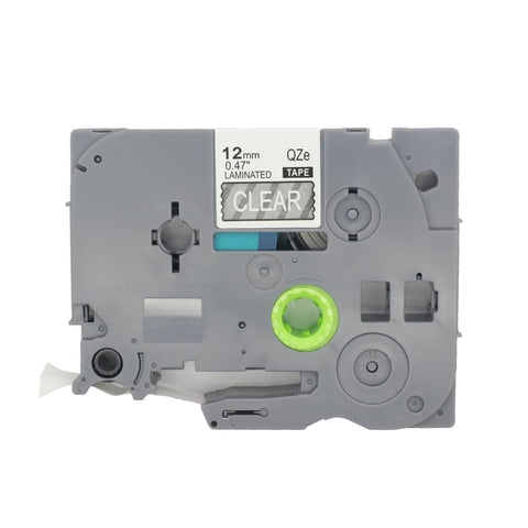 BROVACS 1 Pack White on Clear Laminated Label Tape Compatible for Brother P-Touch Label Printer TZ 135 TZe 135 12mm 1/2" OPA4135