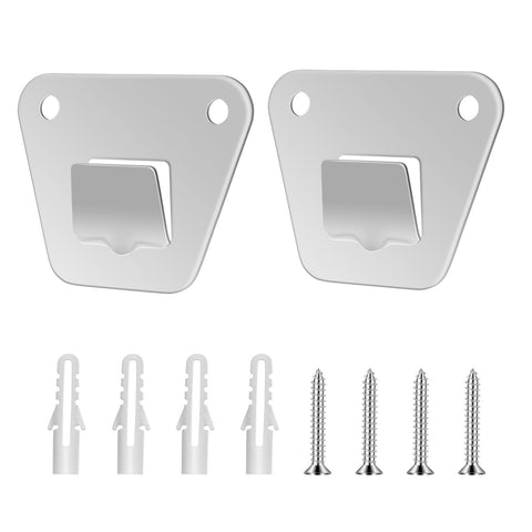 2-Set Wall Mounting Fan Bracket, Heavy Duty Wall Mounting Fan Bracket Holders for Oscillation Fans Solid Steel Fan Wall Mount Bracket with Fastening Screws for Wall Fan Mounting Bracket