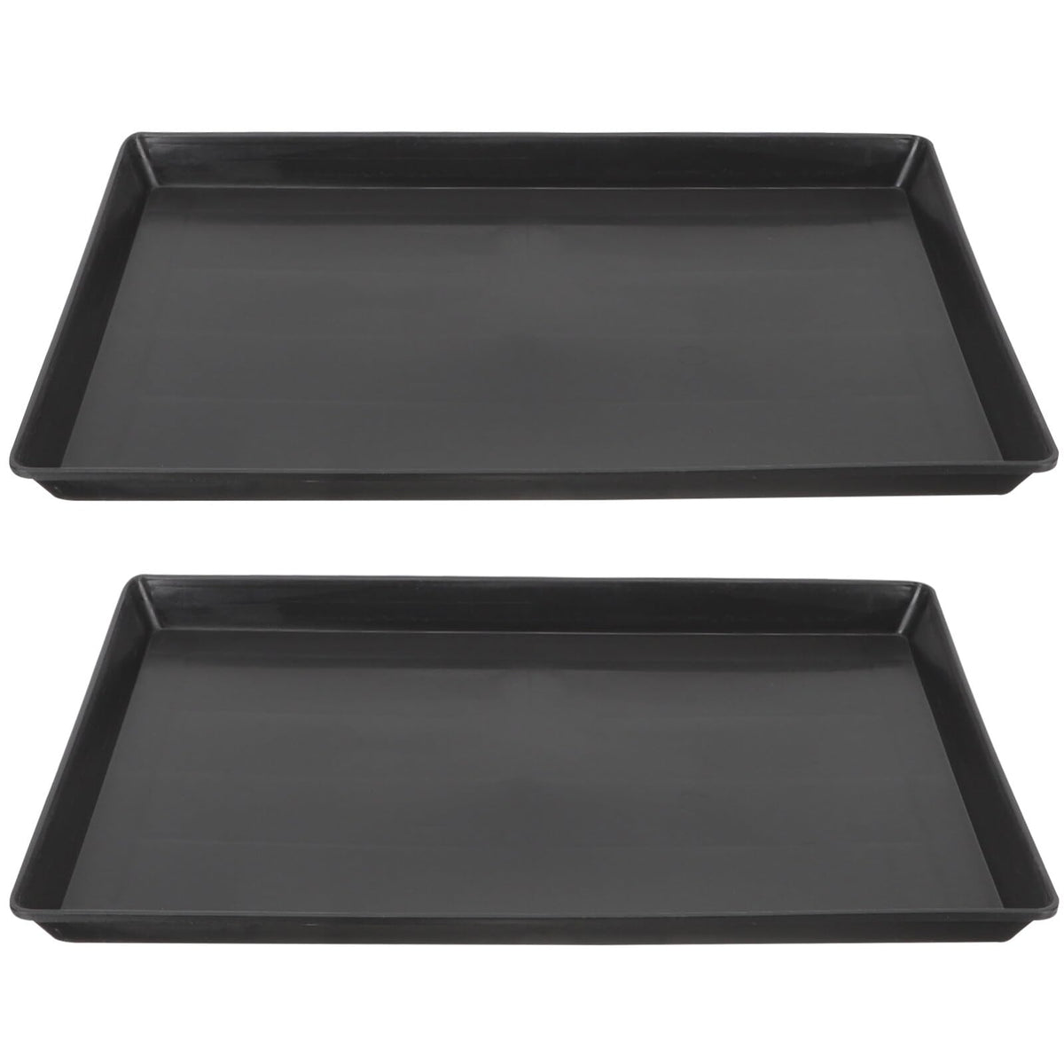SUPVOX 2Pcs Dog Crate Pan Dog Crate Tray Replacement Bird Cage Bottom Plastic Tray for Pet Cages Small Dogs Crates and Kennels Black