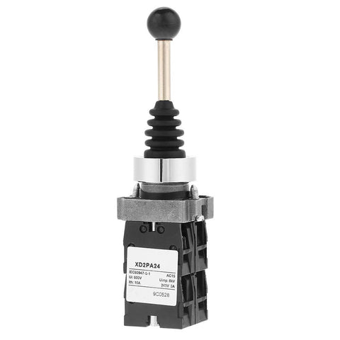 Walfront 1pc 4 Position Rocker Toggle Joystick Controllers Spring Return Switch 4 Position Joy Stick Control Replacement, Switching Power Supply