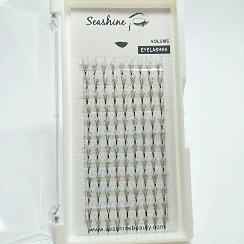 Seashine 6D 0.07C 9-14mm Premade Volume Fans Eyelash Extensions Wholesale For Makeup And Beauty Professional Salon Use Pre Fanned Eyelash Extensions Support Private Logo Custome (13mm)