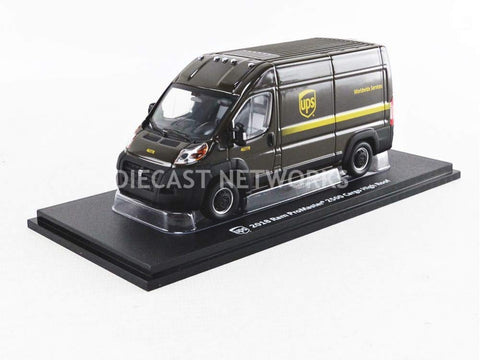 Greenlight 86156 1: 43 2018 Ram Promaster 2500 Cargo High Roof - United Parcel Service (Ups) Worldwide Services - New Tooling, Multi
