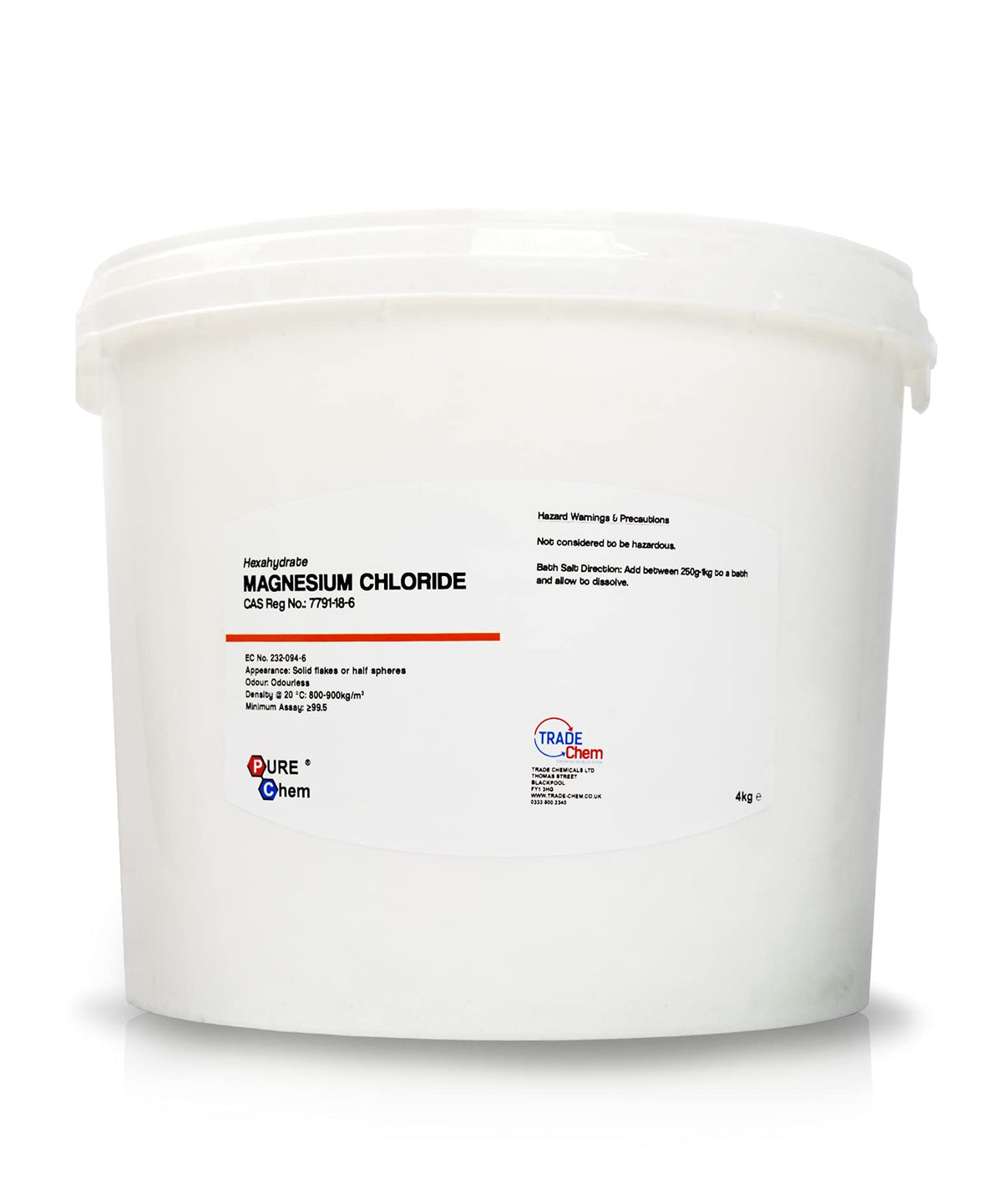 Magnesium Chloride Flakes Dead Sea Salts (4KG)