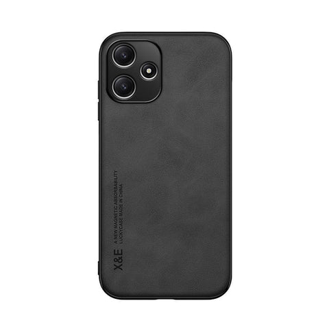 Kepuch Silklike Case for Redmi 12 5G, Redmi Note 12R - Cover Bumper Built-in Metal Plate for Redmi 12 5G, Redmi Note 12R - Black