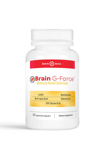 Brain G-Force | for Optimal Brain Function | with Galantamine, R-Lipoic Acid, A-GPC, and Benfotiamine | 45 Servings