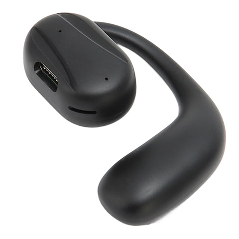 Haofy Open Ear Earbuds, Noise Reduction Ergonomic Left Ear Black Open Ear Wireless Headphones for Sports for Office