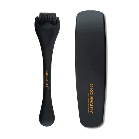 KOI BEAUTY Derma Roller Hair Growth for Men and Women, Beard Roller For Beard Growth, Microneedling Roller 0.5m with 540 Titanium Needles, Dermaroller for Face Body Scalp Home Use