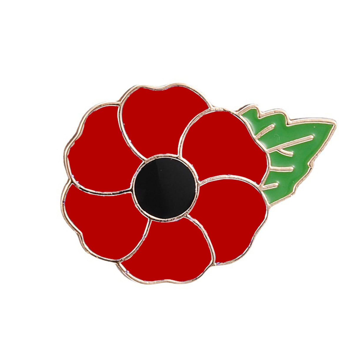 Red Poppy Brooch Pin Remembrance Day Jewerly Gifts Memorial Gifts Poppy Badges Flower Pin for Women Men Veterans Gifts