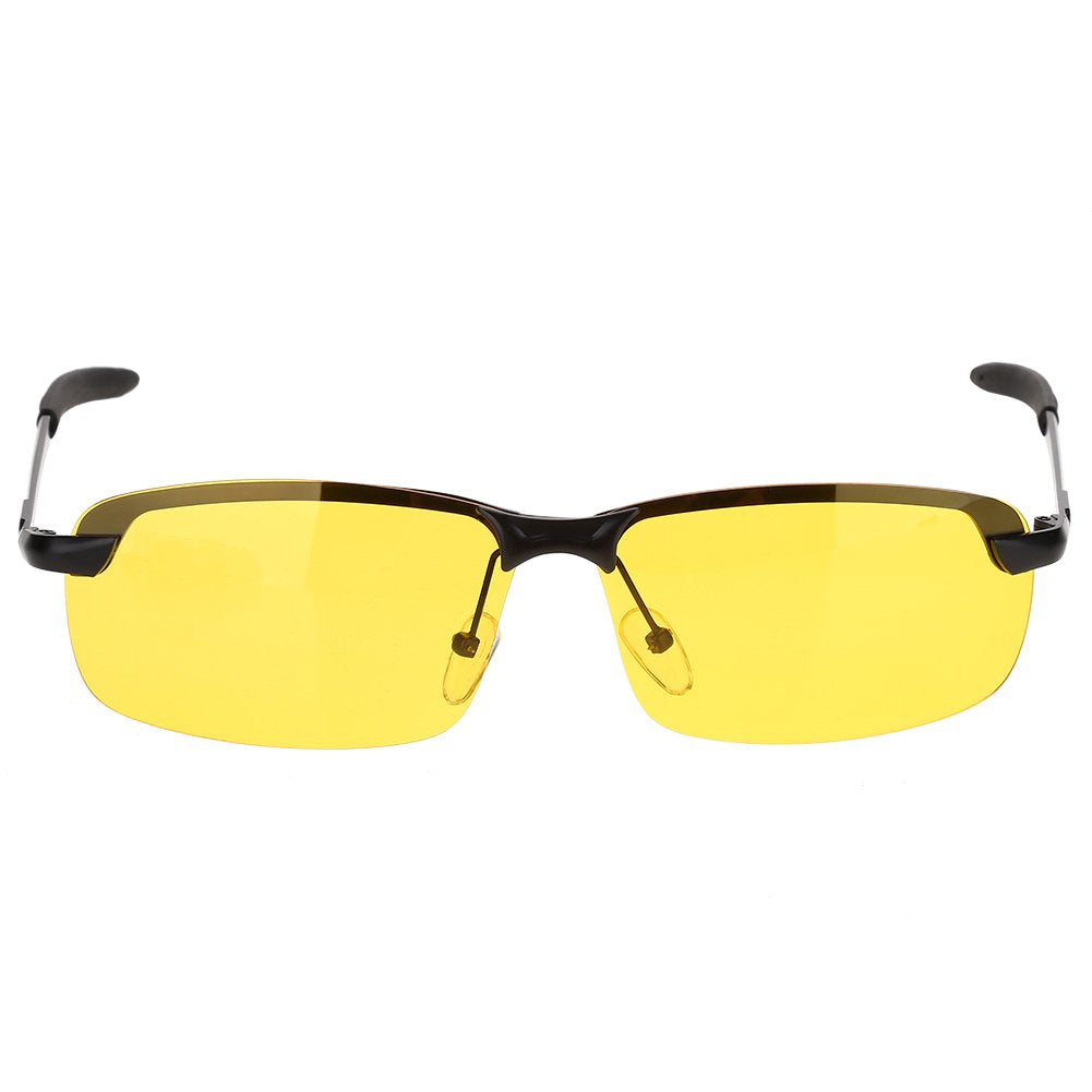 Night Vision Glasses,Night Vision Driving Glasses Anti Glare Polarized Sunglasses,Fashion HD Night Vision Polarized Glasses Goggles Anti Glare Eye Glasses Eyewear Yellow Lens for Driving Cycling