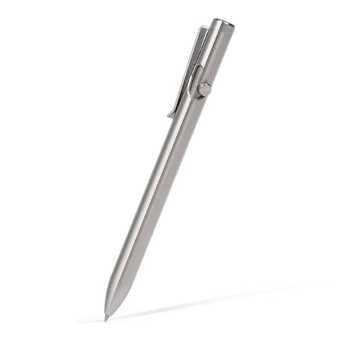 Tactile Turn Titanium Bolt Action Pen - Standard Length (5.6") - Retractable Ink Refillable Pen - 100% Titanium - Made in the USA