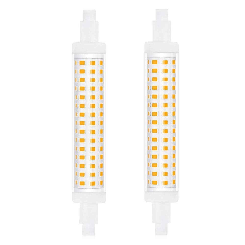 Bonlux R7s 118mm J118 LED Bulb Natural White 4000K 15W J Type Linear Light Bulb 120W Incandescent Lamp Equivalent Double Ended Reflector Light Super Bright 360°Beam Angle, Non-dimmable 240V(2-pack
