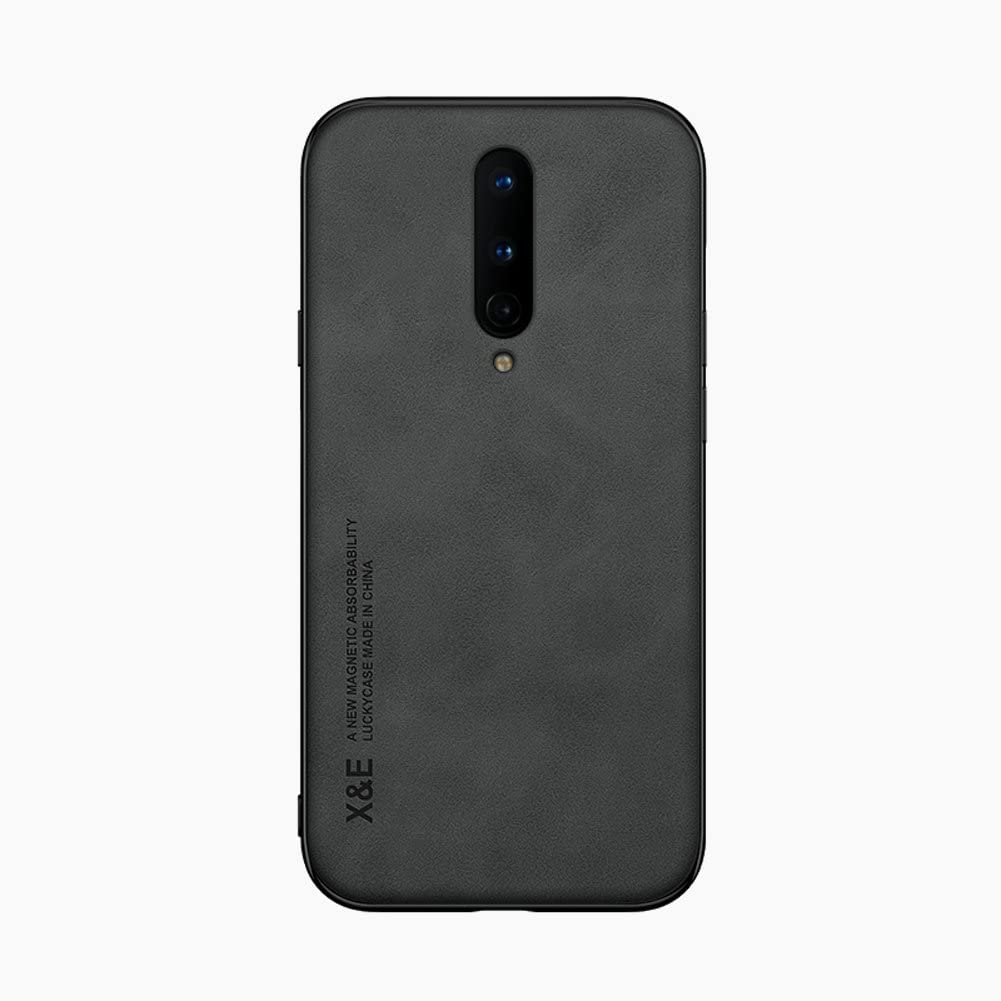 Kepuch Silklike Case for Oneplus 8 - Cover Bumper Built-in Metal Plate for Oneplus 8 - Black