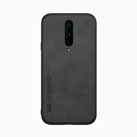 Kepuch Silklike Case for Oneplus 8 - Cover Bumper Built-in Metal Plate for Oneplus 8 - Black