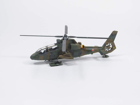 Aoshima 1/72 Military Model Kit No.15 JGSDF Observation Helicopter OH-1 Ninja (W/Utility Vehicle Set) Model Kit(Japan Import) - Plastic Model Building Kit # 14356