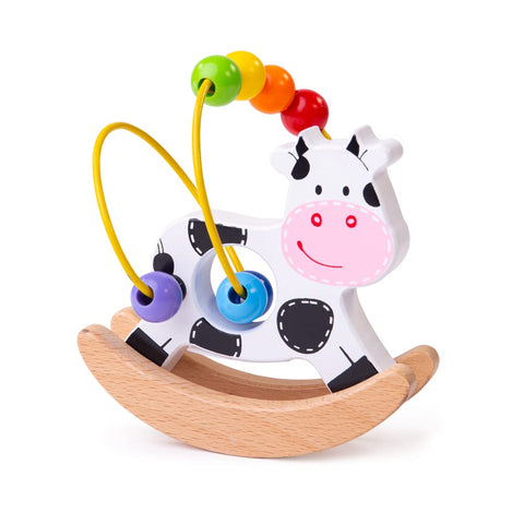 Bigjigs Toys Rocking Bead Frame (Cow)