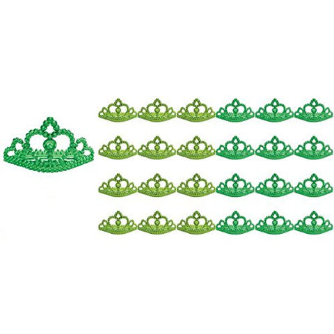 amscan girls St. Patrick's Day Metallic Plastic Tiara, Party Favor 4 H x 2 1 W D Green, Green, Newborn US