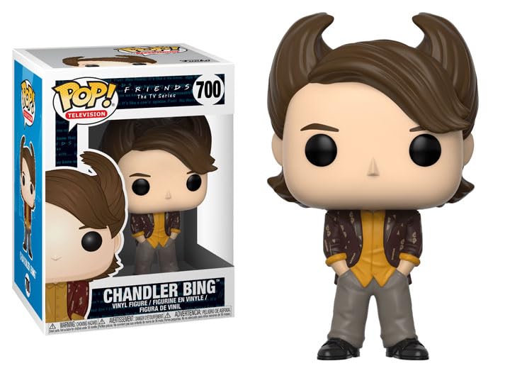 Funko Chandler Bing + Protector: Friends Pop! Television Vinyl Figure (Bundled with ToyBop Box Protector Collector Case) (80's Hair Chandler)