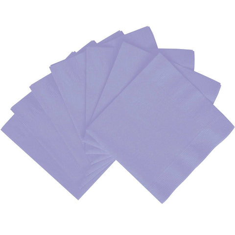 Amscan Disposable 2-Ply Party Beverage Napkins (50 Piece), Hydrangea, 5.2 x 5