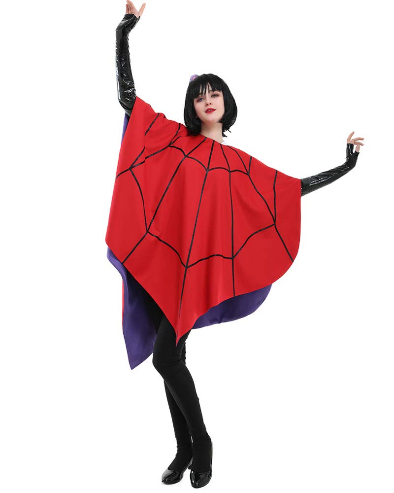 miccostumes Women's Cartoon Cosplay Costume Spider Web Poncho for Halloween (One Size)