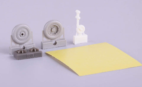 EDU648295 1:48 Eduard Bf 109G-2 Wheels (for use with the Eduard model kit) [MODEL KIT ACCESSORY]