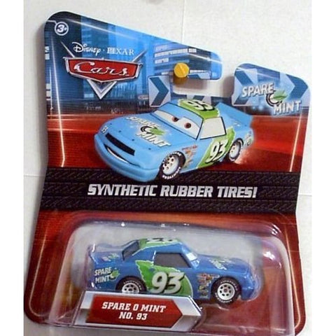 '- Disney / Pixar CARS Movie Exclusive Die Cast Car with Synthetic Rubber Tires Spare O Mint, 1:55 Scale