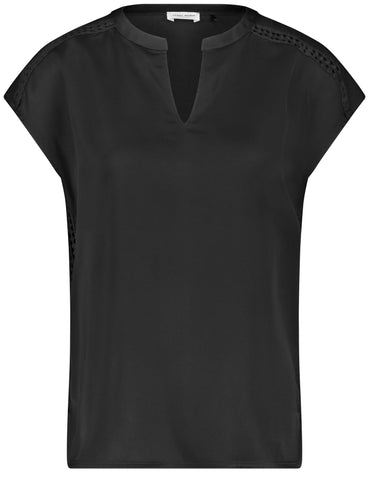 Gerry Weber Women's 370285-35070 top, Black, 10