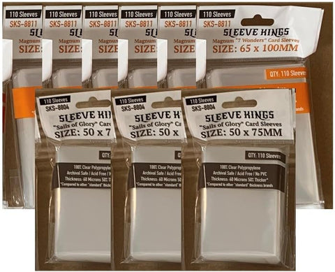 "Dungeon Crusade: Book 1- Genesis of Evil" Compatible Card Sleeve Bundle (8804 X 3, 8811 X 6)