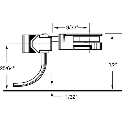 HO Body Mounted Coupler, 9/32" Overset (2pr)