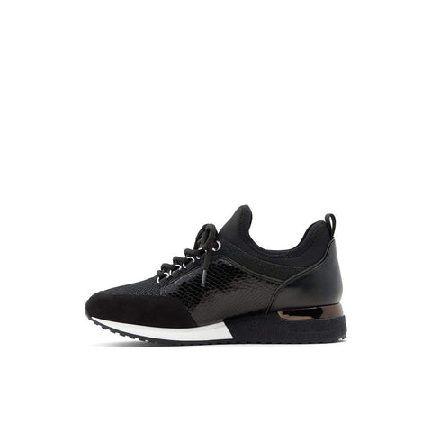 ALDO womens Courtwood Fashion Lace Up Sneaker, Black, 11 US