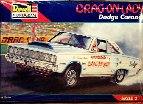 Revell Monogram 1:25 Model Kit - 1967 Dodge Coronet - Shirley Shahan's "Drag-on-Lady" (1997 model kit)