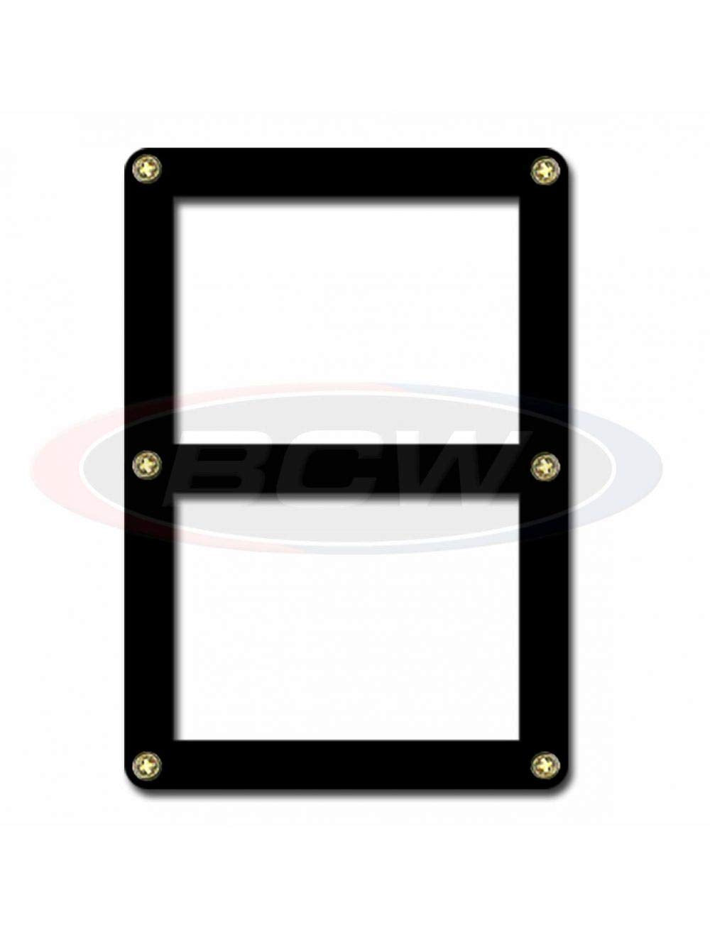 BCW 2 Card Screwdown Holder - Black Border